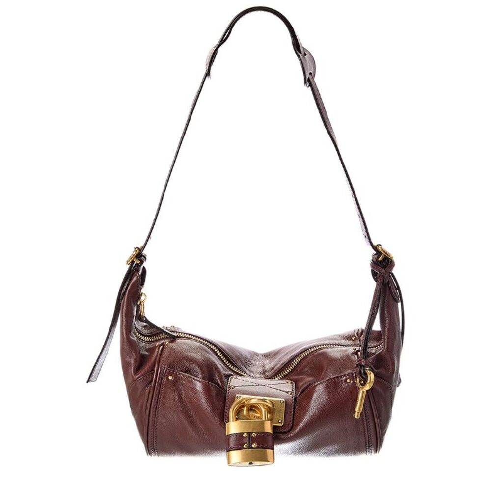 Chloé Paddington Leather Crossbody, Brown